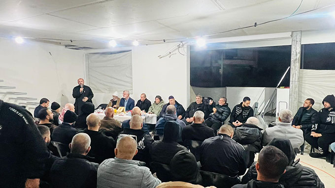 العشرات من الاهالي في جلجولية يشاركون في اللقاء الايماني بمناسبة الإسراء والمعراج